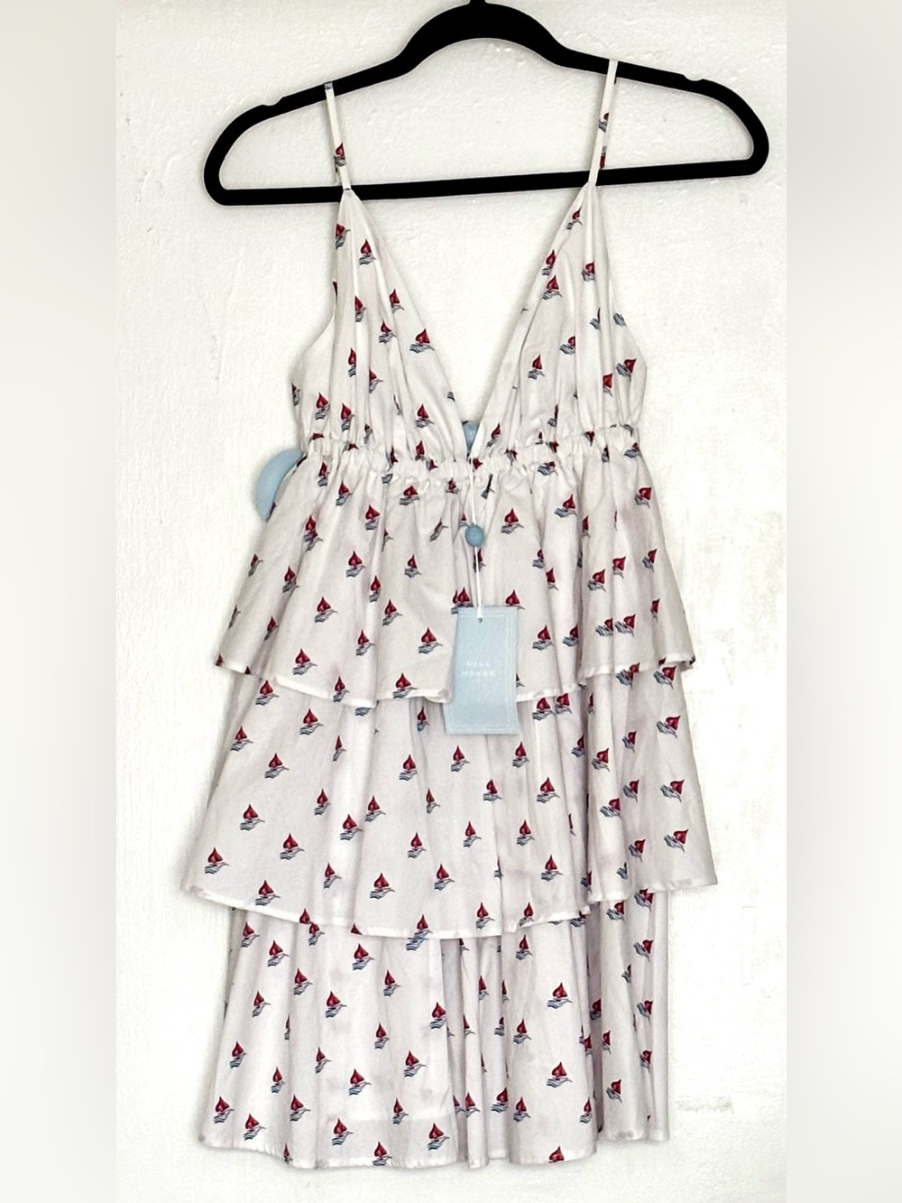 Hill House The Gigi Dress Love Boats Cotton Dress Size M NWT